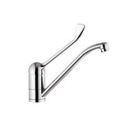 RUBINETTO MISCELATORE LAVABO COMANDO A GOMITO LEVA LUNGA CLINICA RISTORANTE