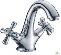 RUBINETTO MISCELATORE LAVABO CROCE CROMATO 136C SOFIA BAGNO LAVANDINO CLASSICO
