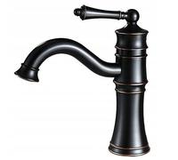 Rubinetto Miscelatore Lavabo Nero Retro Monocontrollo