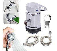 Rubinetto miscelatore lavabo shampoo con tubo flessibile e staffa per un facile