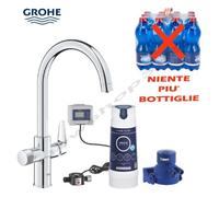RUBINETTO MISCELATORE LAVELLO BOCCA C GROHE BLUE PURE KIT ACQUA FILTRATA 2 IN 1