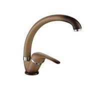 Rubinetto Miscelatore lavello con Canna Alta Serie Sei in Ottone con areatore a Risparmio idrico Colore Candy