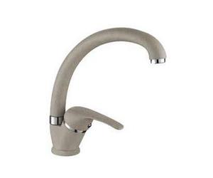 Rubinetto Miscelatore lavello con Canna Alta Serie Sei in Ottone con areatore a Risparmio idrico Colore:Oro