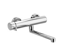 MISCELATORE LAVELLO A MURO PAFFONI RINGO RIN 161CR CROMATO CUCINA BOCCA GIREVOLE