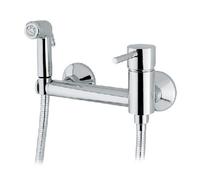 Rubinetto Miscelatore Monocomando a Parete con Kit Doccetta Idral Cromo