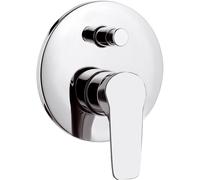 Rubinetto Miscelatore Monocomando ad Incasso con Deviatore in Ottone Mariani Essenza Cromato