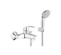 Rubinetto Miscelatore Monocomando Cromato per Vasca Esterno con Doccia Serie EUROSMART - Grohe