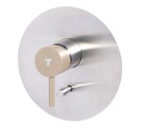 Rubinetto Miscelatore Monocomando Doccia ad Incasso con Deviatore in Acciaio Inox Maniglia Deserto