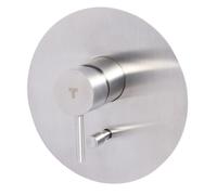 Rubinetto Miscelatore Monocomando Doccia ad Incasso con Deviatore in Acciaio Inox Satinato Nilo