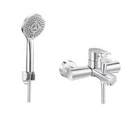 Rubinetto miscelatore monocomando esterno per vasca lizzy con doccetta cromo