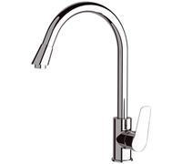 Rubinetto Miscelatore Monocomando Girevole Lavello Alto in Ottone Mariani