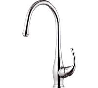 Rubinetto Miscelatore Monocomando Girevole Lavello Alto in Ottone Mariani Pluto Cromato