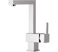 Rubinetto Miscelatore Monocomando Girevole Lavello Alto in Ottone Mariani Quadra Cromato