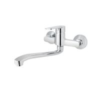 Rubinetto Miscelatore Monocomando Lavello a Muro Margot Dh Cromo