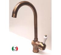 RUBINETTO MISCELATORE MONOCOMANDO LAVELLO "BELLE EPOQUE - P" BRONZATO - BRONZO