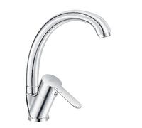 Rubinetto Miscelatore Monocomando Lavello Canna Alta Serie Iole Dh Cromo