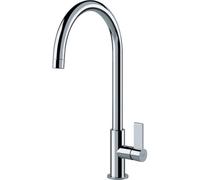 Rubinetto Miscelatore Monocomando Lavello Cucina, Canna Girevole Alta, Design Moderno, Cromo, Miscelatore Franke Ambient Cromo 115.0373.926