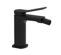 Rubinetto Miscelatore Monocomando Nero Opaco per Bidet Tilt Scarico 1¼ PAF