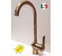 RUBINETTO MISCELATORE MONOCOMANDO "ROUND-P" MAXI BRONZATO - BRONZO
