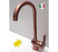 RUBINETTO MISCELATORE MONOCOMANDO "ROUND-P" MAXI - RAMATO - RAME
