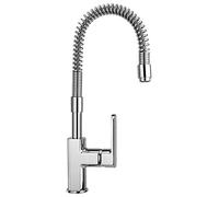 Rubinetto miscelatore monoforo LAVELLO cucina con bocca a molla orientabile codice 86cr558 serie OVO - PAINI S.p.A. Rubinetterie - Finitura Cromo