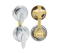 Rubinetto Miscelatore Ottone Doccia Deviatore 2/3/4/5 Uscita, Cartuccia Ceramica G1/2 Rubinetto Acqua Fredda e Calda, Accessori Schermo Idratazione Misto Cromato (Filettatura vite 4 vie -A)