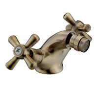 Rubinetto Per Bidet Sofia Bronzo Croce Da Bagno Miscelatore Bronzato Old England