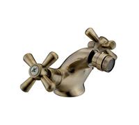 Rubinetto Per Bidet Sofia Bronzo Croce Da Bagno Miscelatore Bronzato Old England