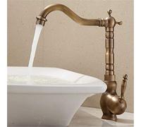 Rubinetto miscelatore per lavabo in stile europeo, rubinetto per acqua calda e fredda, struttura in ottone per cucina e bagno, installazione lavello a foro singolo
