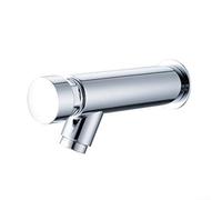 Rubinetto miscelatore per lavabo pubblico, montaggio a parete, con pulsante di ritardo temporale, chiusura automatica, singolo rubinetto in ottone freddo, per lavabo, per hotel e scuola (2 cm)