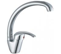 Rubinetto miscelatore per lavello canna alta serie euro monocomando cromato