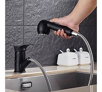 Rubinetto miscelatore per lavello da cucina in ottone, rubinetto per acqua calda e fredda per bagno e cucina con lavello in granito, design in rame e sabbia, elegante finitura a pois neri