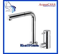 RUBINETTO MISCELATORE TRE VIE CANNA ESTRAIBILE X DEPURATORE PURIFICATORE ACQUA