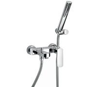 Rubinetto miscelatore VASCA esterno completo con doccetta e"DUPLEX" codice 86cr105 serie OVO - PAINI S.p.A. Rubinetterie - Finitura Cromo