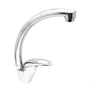 Rubinetto Monocomando Lavello Cucina Canna Alta Cromo Serie Globo