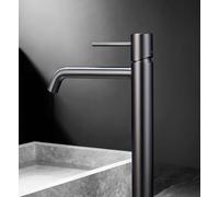 Rubinetto monocomando per lavabo alto in ottone - Rubinetteria bagno per lavabi (Gun Metal)