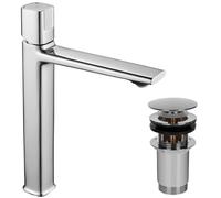 Laveo Tores rubinetto per lavabo verticale cromo BVT_02ND