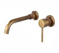 Rubinetto nascosto, rubinetto da parete in rame, completamente in ottone, design moderno, durevole ed elegante, perfetto per l'arredamento della casa conraria