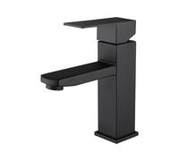 Rubinetto nero per acciaio 304 per lavabo monocomando rubinetto lavello caldo f