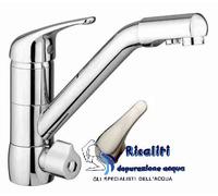 RUBINETTO NICKEL SPAZZOLATO ACQUE SEPARATE DEPURATORE RUBINETTI