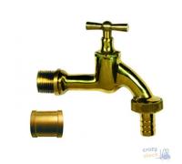 RUBINETTO PAPILLON IN OTTONE CON PORTA GOMMA PER FONTANA 1.2