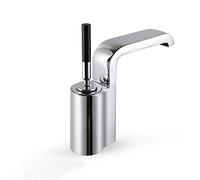 Rubinetto per acqua calda e fredda in rame fine Rocker Bobina rotante Lavabo Lavabo Rubinetto per lavabo Rotazione del bilanciere Design Processo di verniciatura alla moda Design classico, Rubinetti