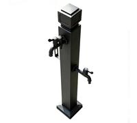 Rubinetto per acqua con idrante verticale in acciaio inossidabile 304, colonna d'acqua da giardino resistente al gelo con rubinetto e pistola a spruzzo, rubinetto esterno(Stile 2,Height: 60cm/23.6in)