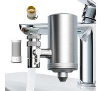 Rubinetto per acqua filtro - Sink Tap Cleaner, Steel Filter Housing | Advanced Water Purification Unit, Long Lasting Cartridge Setup, for Home Kitchen Faucet Healthy Safe Drinking Cooking Needs