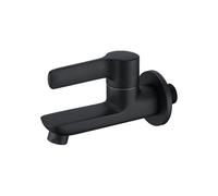 Rubinetto per acqua fredda a parete per mop bagno e piscina maniglia singola bocca in schiuma a nido d'ape G1 2 lavello compatibile finitura nera e design elegante