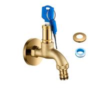 Rubinetto per acqua resistente al gelo in acciaio inossidabile 304 antiruggine con meccanismo di bloccaggio a prova di manomissione, rubinetto in acciaio inossidabile resistente alle intemperie