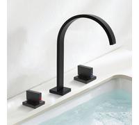 Rubinetto per bagno a cascata a 3 fori, rubinetto per lavabo diffuso, miscelatore per vasca, 2 pulsanti DescrizioneI rubinetti sono una parte indispensabile della vita di tutti i giorni, ma la ridotta