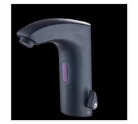 Rubinetto per bagno con sensore a infrarossi bianco, miscelatore per lavello da cucina in ottone montato sul ponte, alimentato a batteria, acqua calda e fredda