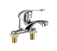 Rubinetto per bagno, Rubinetto for lavabo a doppio foro for acqua calda e fredda Miscelatore for Bagno Monocomando for