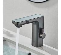Rubinetto per Bagno Senza Tocco, Rubinetto per Bagno con sensore Automatico, Rubinetto per lavabo con Display Digitale della Temperatura, Rubinetto per lavandino del Bagno, Miscelatore per Bagno,